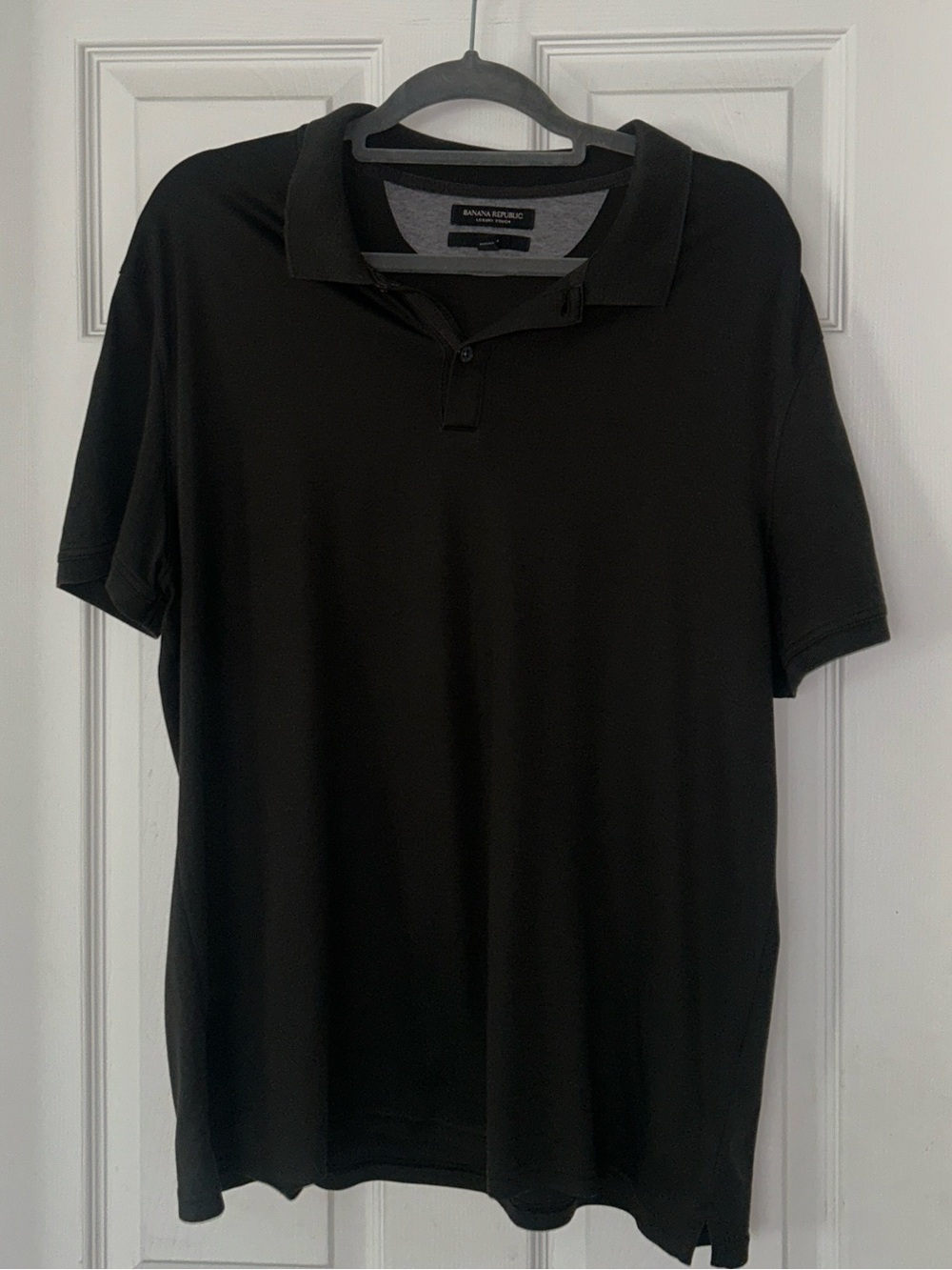 Banana Republic Men's Dark Gray Polo Shirt